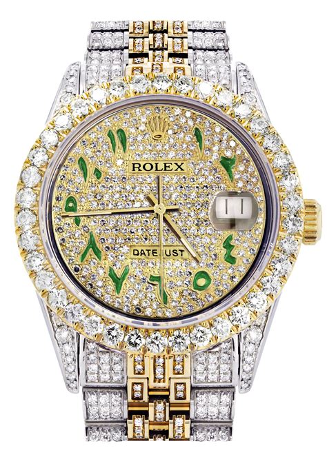 fully iced out rolex day date|iced out rolex price.